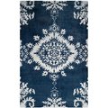 Safavieh 6 x 9 ft. Stone Wash Hand Knotted Medium Rectangle Area RugIndigo STW235B-6